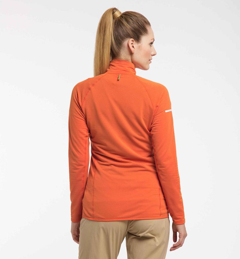 Haglöfs Womens L.I.M Mid Layer Orange New Zealand 04783NUFG
